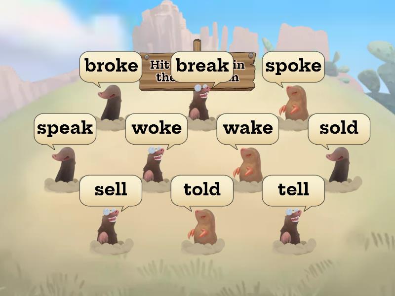 SO_PI_Irregular Verbs: break-broke_part2 - Whack-a-mole