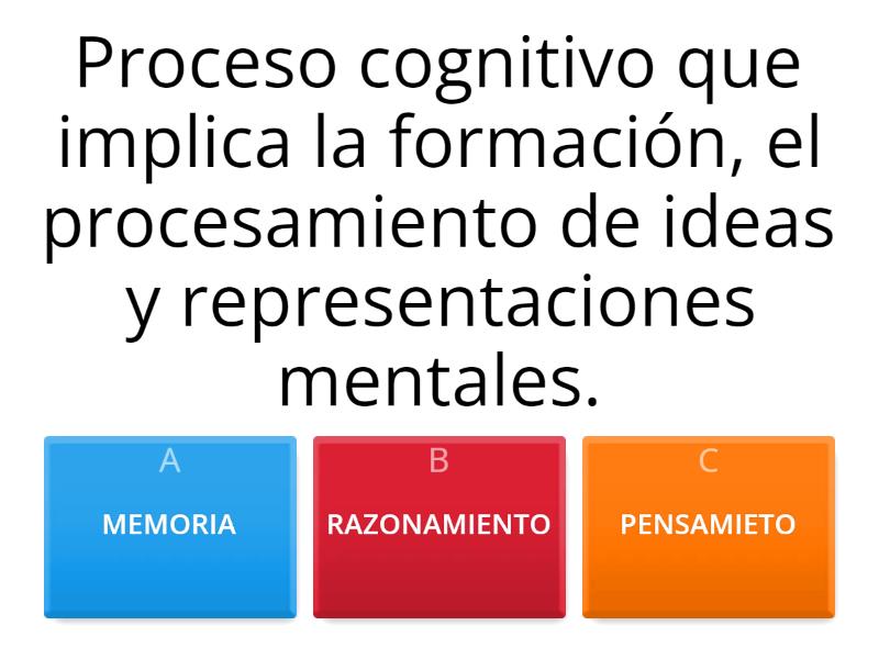 Cuestionario De Pensamiento - Quiz