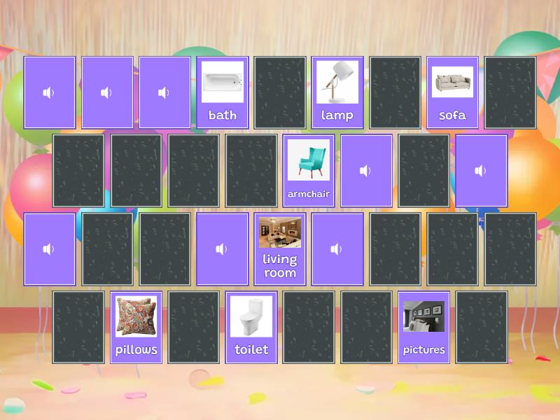 Memory Game House - Matching pairs