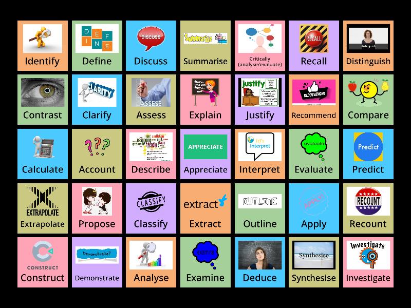 KNOW YOUR NESA VERBS - Flip tiles