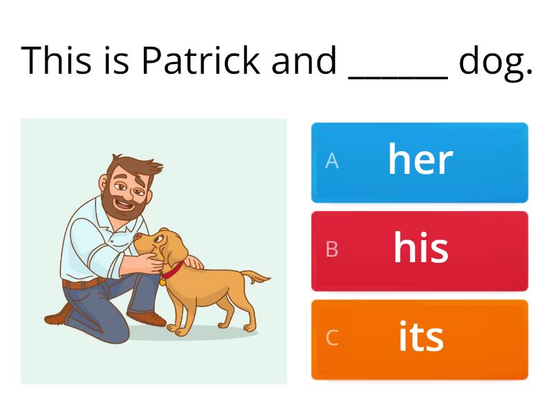 Roadmap A1 - 2A - possessive pronouns - Quiz