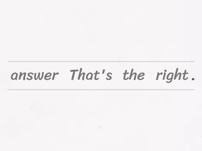 Make sentences with these words. - Reordenar