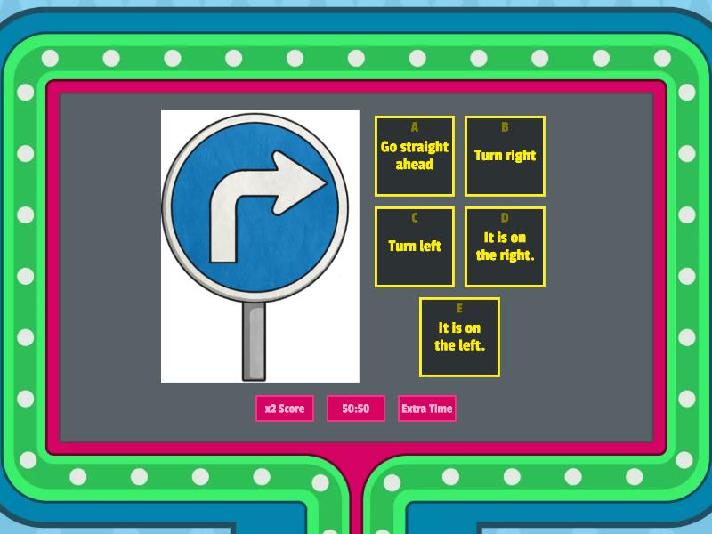 Giving directions - Gameshow quiz