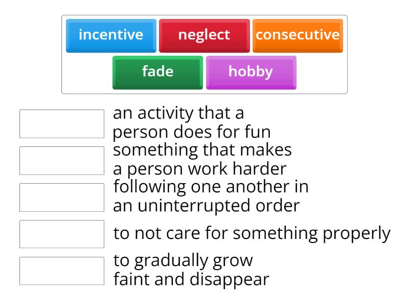 Unit 4 Week 3 Vocab - Match up