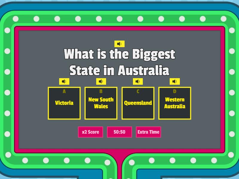 Multiple Choice Gameshow quiz