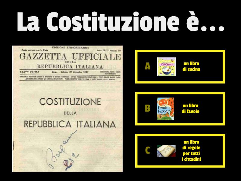 Costituzione Italiana - Quiz