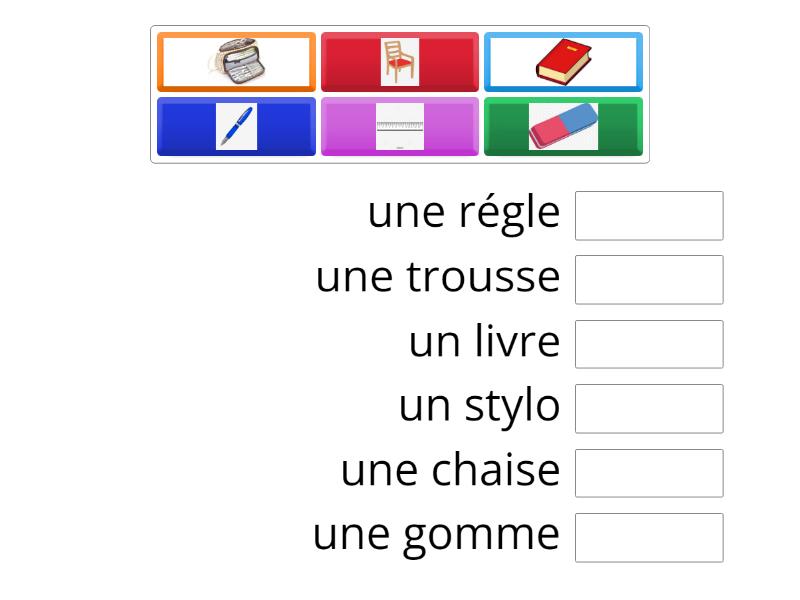 Les objets de la classe - Match up