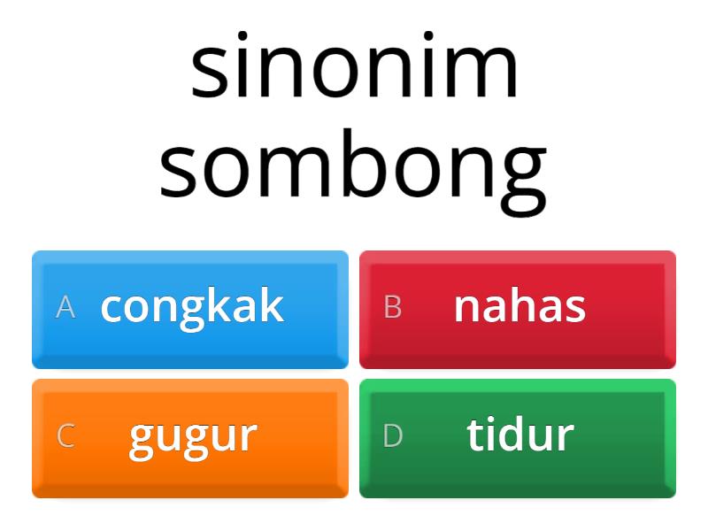 Kuis Sinonim Dan Antonim - Quiz