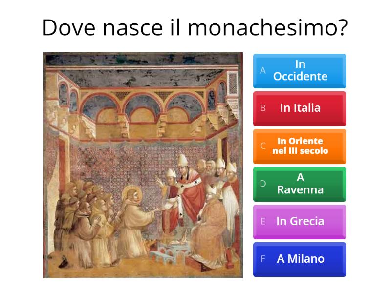 IL Monachesimo - Quiz