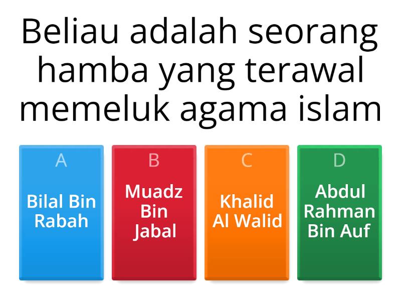 Tokoh Sahabat Quiz