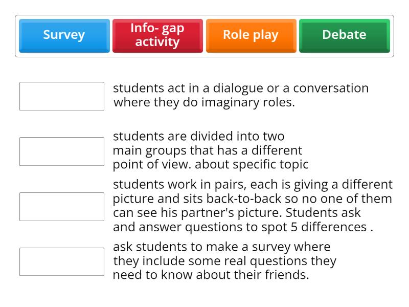 Match the definition with the words related to it . - Match up