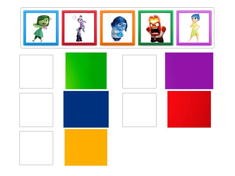 INSIDE OUT: PERSONAGGI e COLORI - Match up