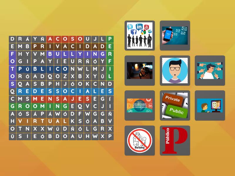 Sopa de letra grooming EESN52 - Wordsearch