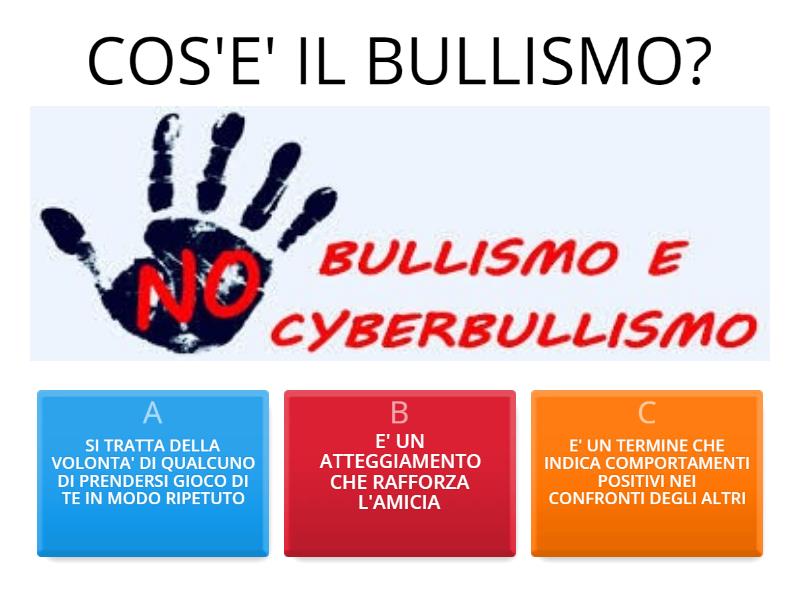 BULLISMO E CYBERBULLISMO - Cuestionario