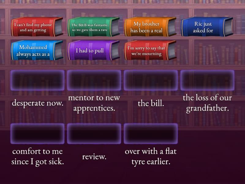 Unit 1B. Vocabulary - Match up