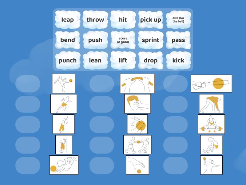 Verbs of movement - Match up