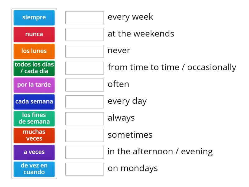 my favorite time of day in spanish