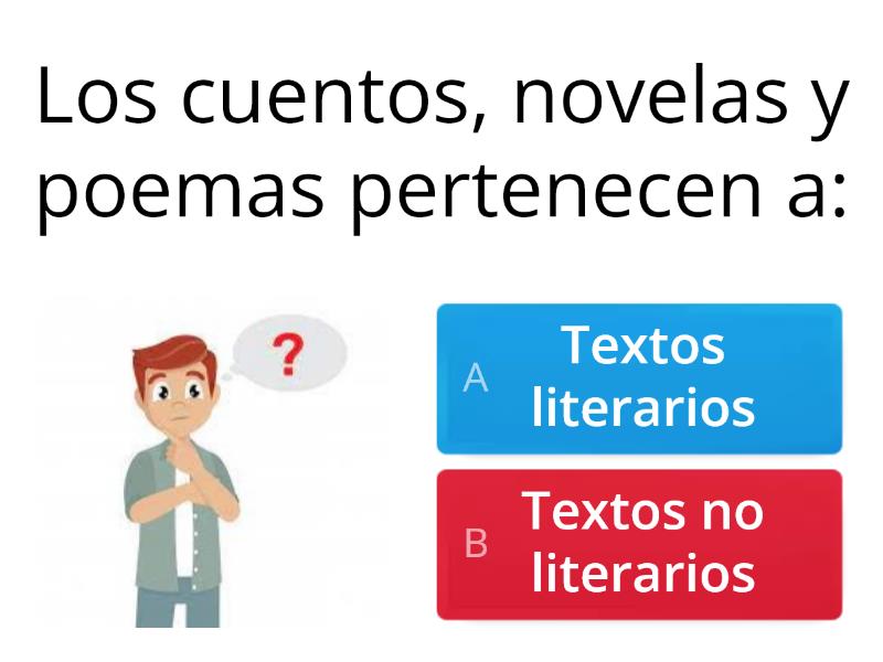 Textos Literarios Y No Literarios 6to Básico - Cuestionario