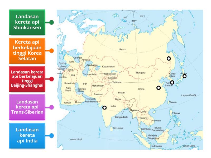 Geografi Tingkatan 2 Bab 8: Kereta api di benua Asia - Labelled diagram