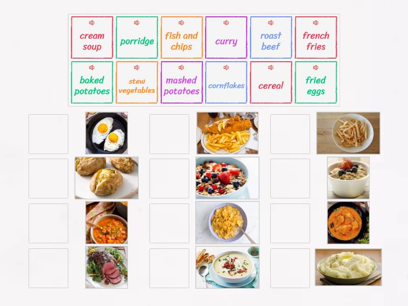 Meals - Match up