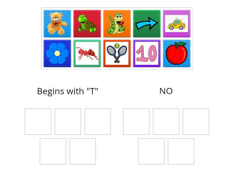 Recognizing Beginning "T" Group sort