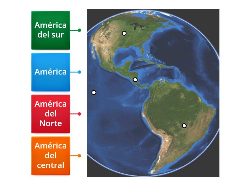 Continente Americano Labelled Diagram 2619