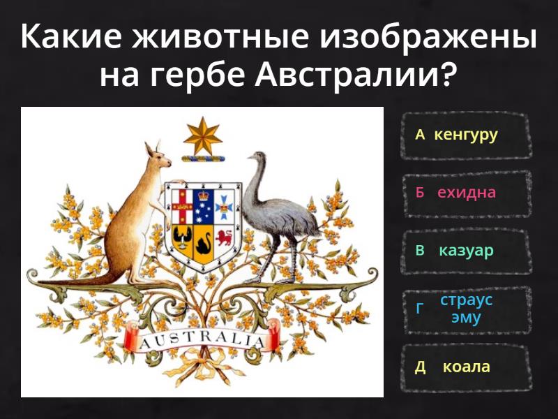 Герб австралии фото какие животные Урок-путешествие "Путешествие по Австралии"