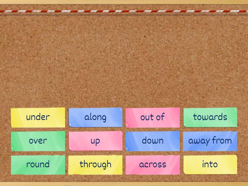 Prepositions Of Movement - Find The Match