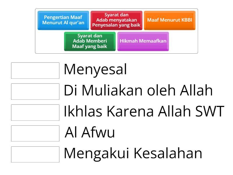 Pribadi Yang Pemaaf - Match up