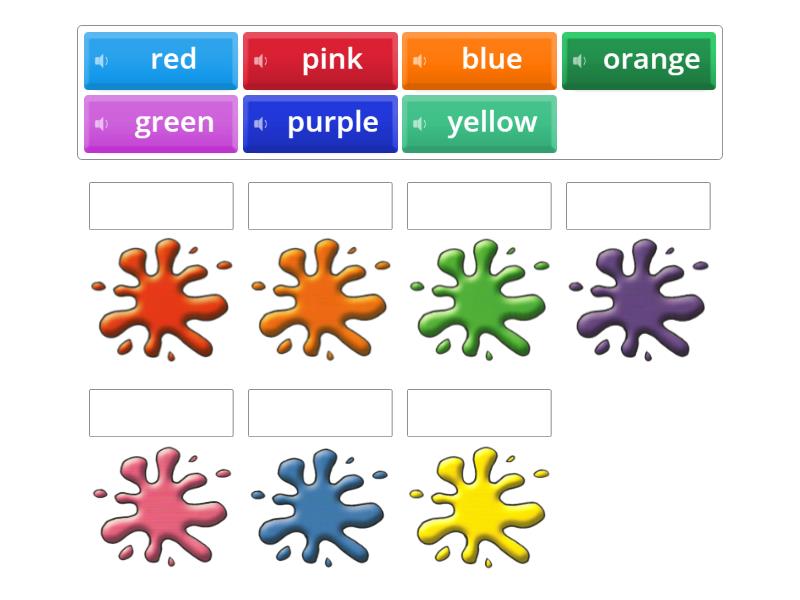 KB1, Unit 1. Colours - Match up