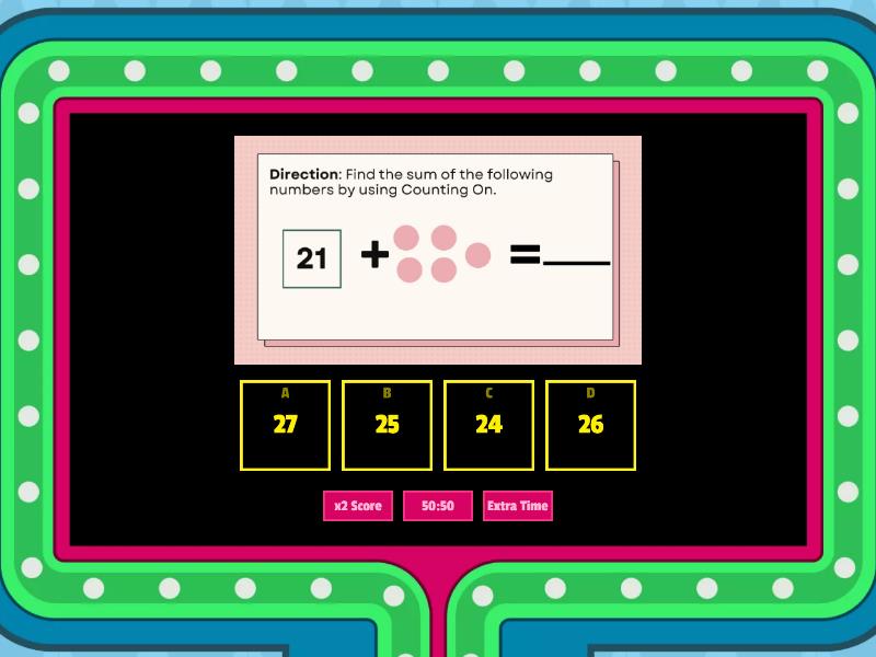 Math Asynchronous for APSA Post-Test - Gameshow quiz