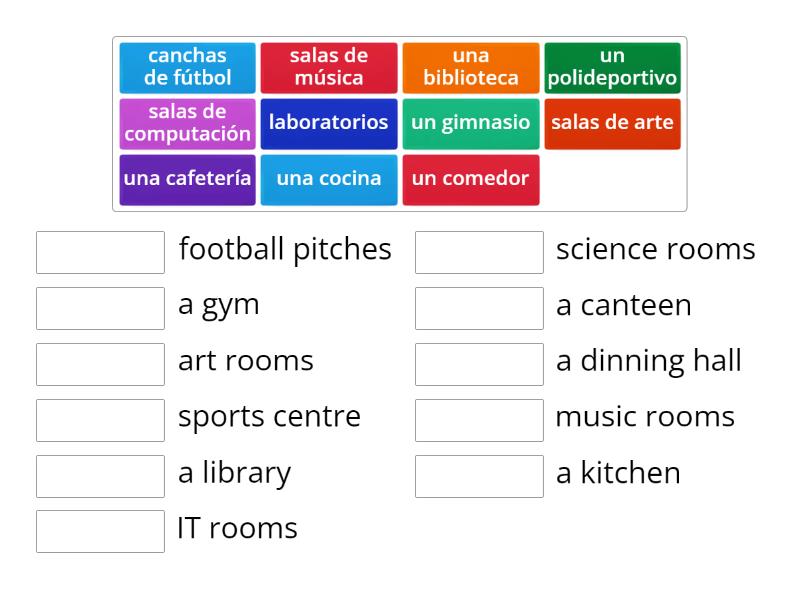 School facilities - Match up