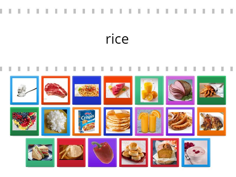 Go getter 2 Unit 2.1 Food - Find the match