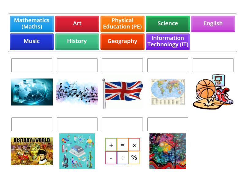 subjects - Match up