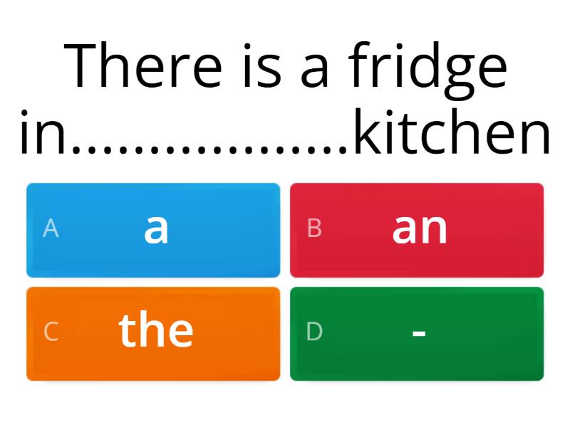 Unit 13 Przedimki Quiz