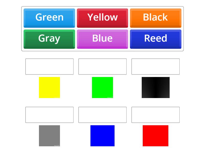 Mengenal warna dalam bahasa inggris - Match up