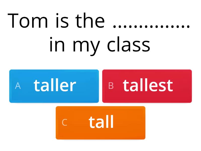 comparatives and superlatives - Quiz