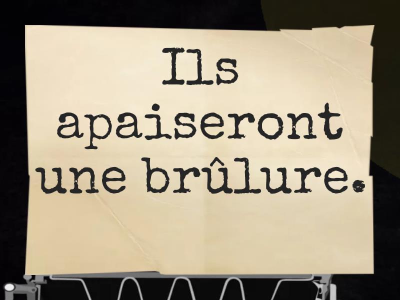 apaiser une brûlure снять боль при ожоге - Flash cards