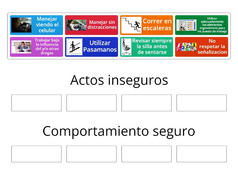 Comportamientos Inseguros - Group Sort