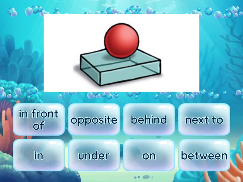 Prepositions of Place - Find the match