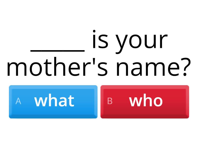 interrogative pronouns Quiz