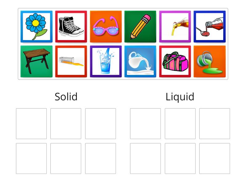 Solid or Liquid - Group sort