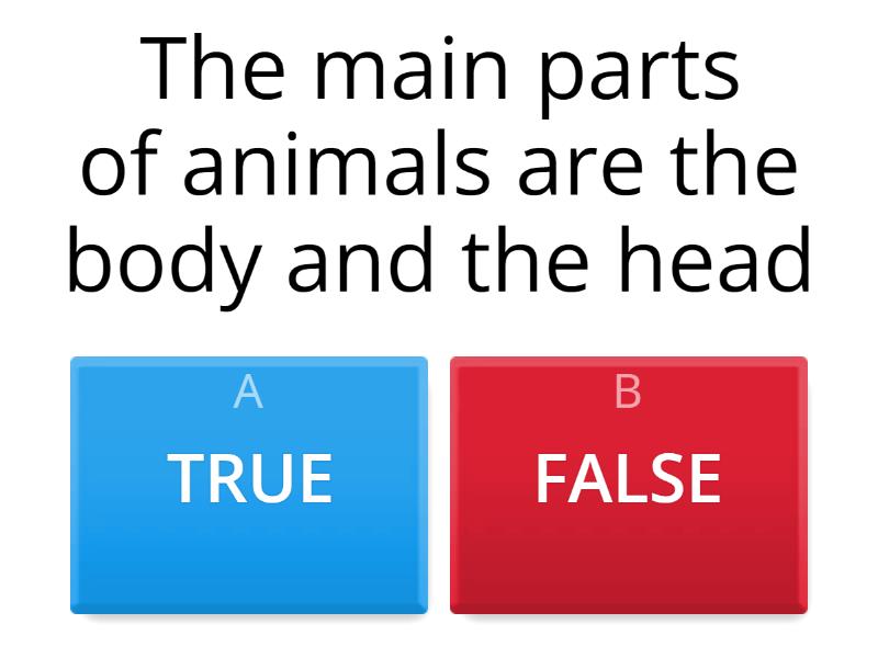 Body parts of Animals and their functions - Quiz