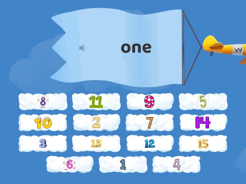 Numbers 1 - 15 - Find the match