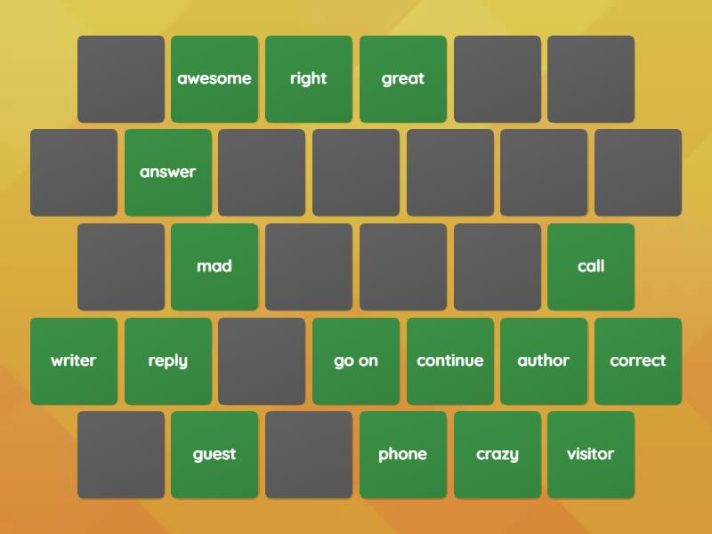 synonyms-loud-and-noisy-matching-pairs