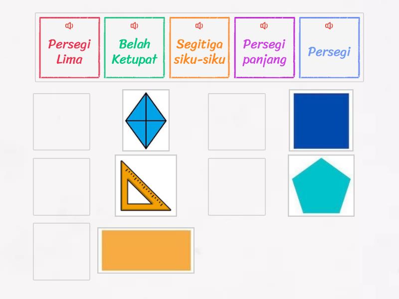 Mencocokkan Bangun Datar Sesuai Nama Match Up 4582