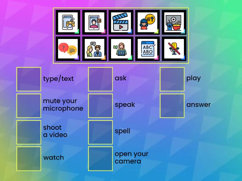 Online classroom - Match up