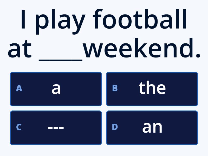 Articles A2 - Quiz