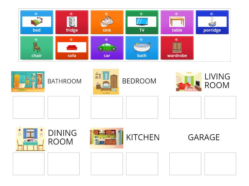 HOUSE OBJECTS - Group sort