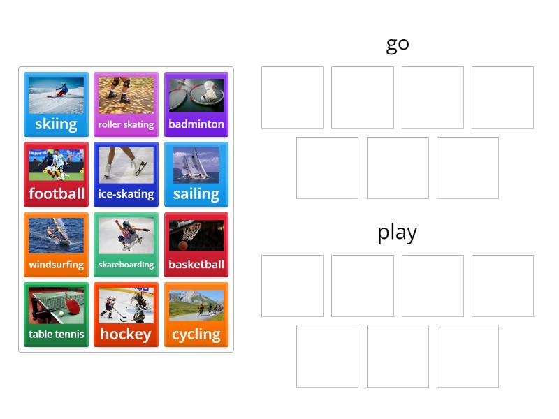 Go Getter 1: unit 8 (go or play) - Group sort